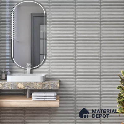 Faux Subway  Tile TL 07241 C Crayon 1006 1 ft x 1 ft Ceramic Glossy Finish - 9 mm  | 2 mm Spacer is Mandatory | Please Expect a Slight Variation of Pattern (Sample)